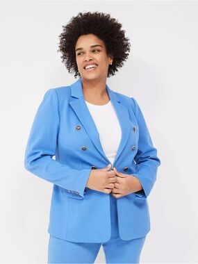 Lane Bryant Ottoman Ponte Bryant Blazer and Pull-On matching pants NWT